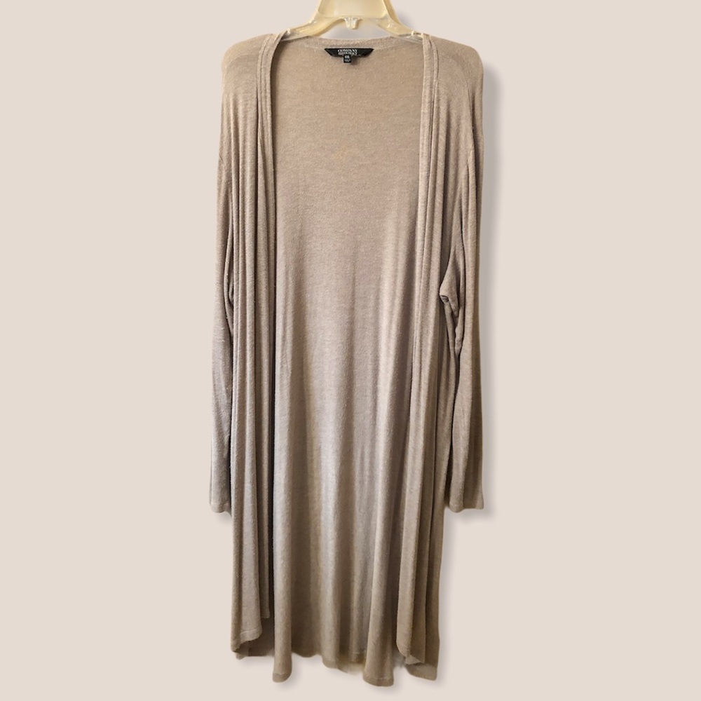 Taupe Lightweight Duster Cardigan
